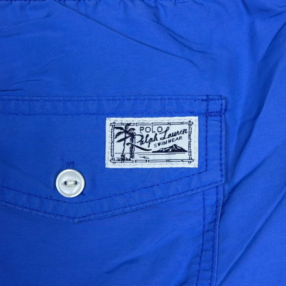 Polo‎ Ralph Lauren Mens Blue Pink Pony Traveler Swim Trunks Shorts Large L